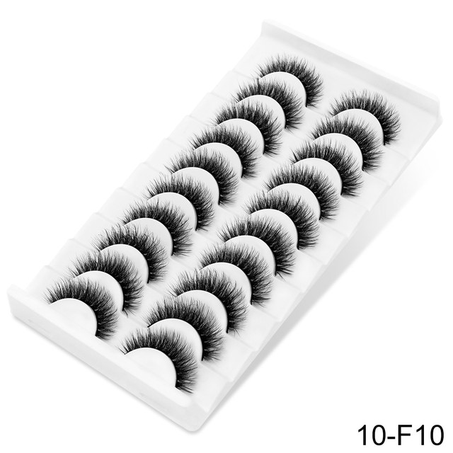 3D Faux Mink Lashes Natural False Eyelashes Dramatic Volume Fake Lashes Makeup Eyelash Extension Silk Eyelashes