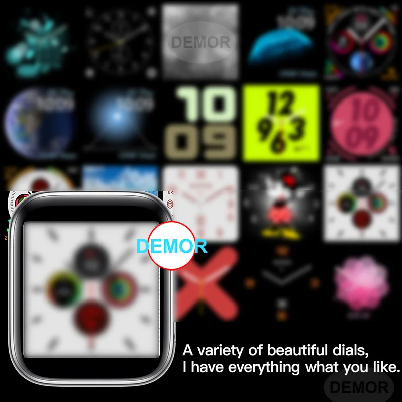 DEMOR умные часы серии 5 для мужчин и женщин 40 мм 44 мм подключенный монитор сердечного ритма умные часы для Apple iOS iPhone 11X8 Android телефон