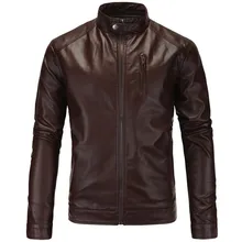 Мужская куртка из натуральной кожи для мотоцикла, модная, на молнии, Осень-зима, приталенная, итальянская, винтажная, деловая, мужская, черная, коричневая, пальто