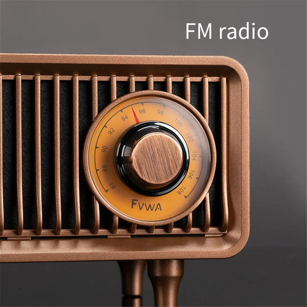 US $24.93 - 28.50 Bluetooth Speaker Retro Subwoofer Radio Memory Card U Disk High Sound Quality Indoor Wireless Portable Speaker
