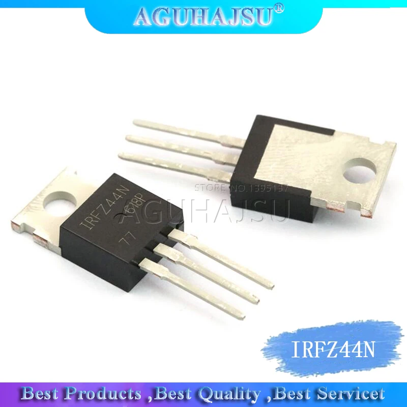 10pcs IRFZ44N IRFZ44 IRFZ44NPBF MOSFET MOSFT 55V 41A 17.5mOhm 42nC TO-220 new original | Электронные компоненты и