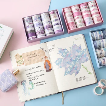 

20pcs hand book and paper tape set, hand-bill sticker tool diy material diary decoration