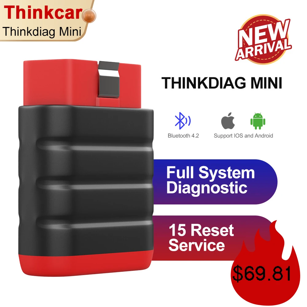 ThinkCar Thinkdiag mini Professional OBD2 Scanner Bluetooth Auto Diagnostic Tool Full System 15 Reset Service Car Tools|Code Readers & Scan Tools| - AliExpress