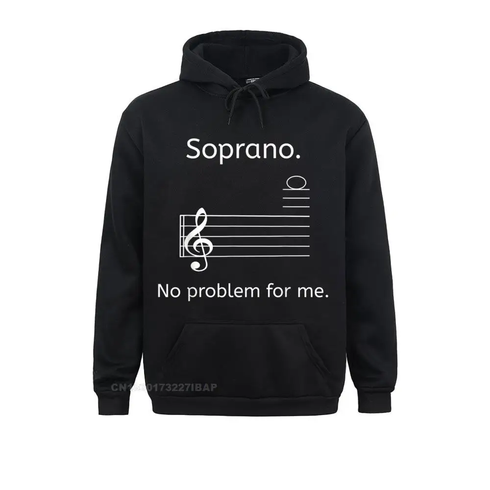 thumbnail image 1 of Sudadera con capucha de manga larga estilo preppy con capucha y coro de música de soprano No Problem For Me, ropa informal de gran oferta, 1 of 4