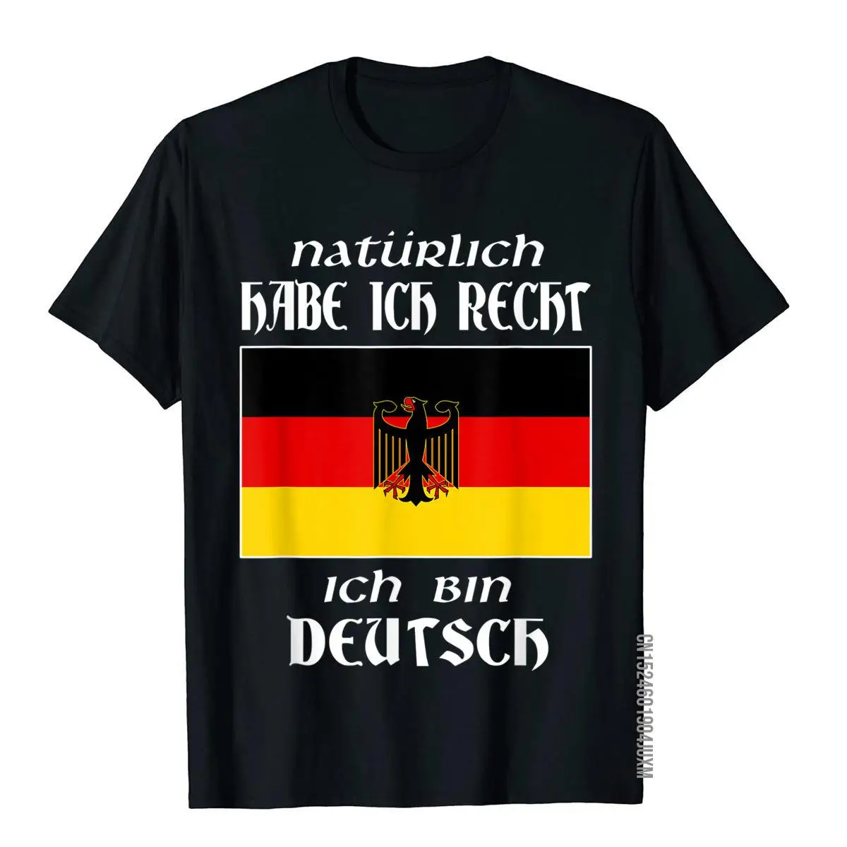 Ich Bin Deutsch T-shirt Funny German Language Germany Saying__97A3478black