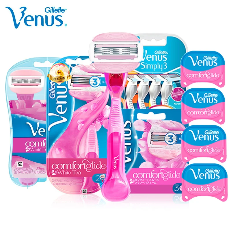 Gillette Venus maquinilla de afeitar de seguridad para mujer, afeitadora de  cuerpo liso, Manual, depiladora, recambios de cuchillas|Maquinilla de  afeitar| - AliExpress
