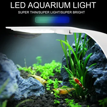 

Aquarium LED Lighting Plant Light 5W Super Slim Mini Fish Tank Light Grow Lighting Marine Clip-on Lamp Freshwater Fish Tan