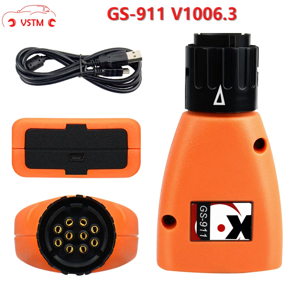 Newest OBD2 diagnostic-tool GS-911 V1006.3 Emergency Professional Diagnostic Tool For BMW Motorcycles GS911 |
