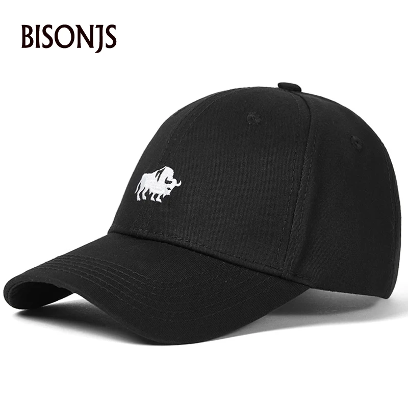 BISONJS 2020 модные хлопковые мужские Бейсбольные кепки с вышивкой, винтажные женские спортивные уличные кепки, регулируемые кепки в стиле хип-х... BISONJS 2020 модные хлопковые мужские Бейсбольные кепки с вышивкой, винтажные женские спортивные уличные кепки, регулируемые кепки в стиле хип-х...
