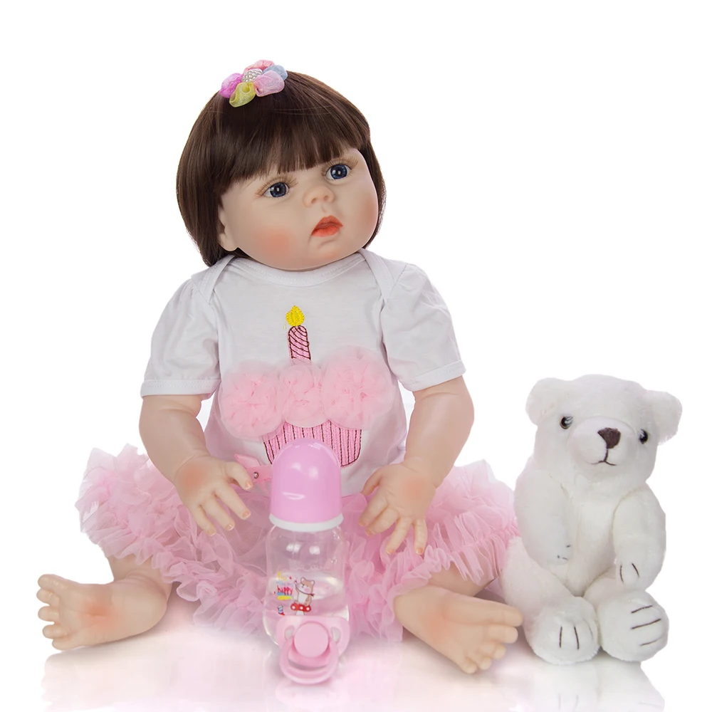 Bebe reborn, силиконовая детская кукла, игрушки для детей, подарок 2" 57 см, reborn, для маленьких девочек, принцесса, живые куклы, игровой домик, игрушки