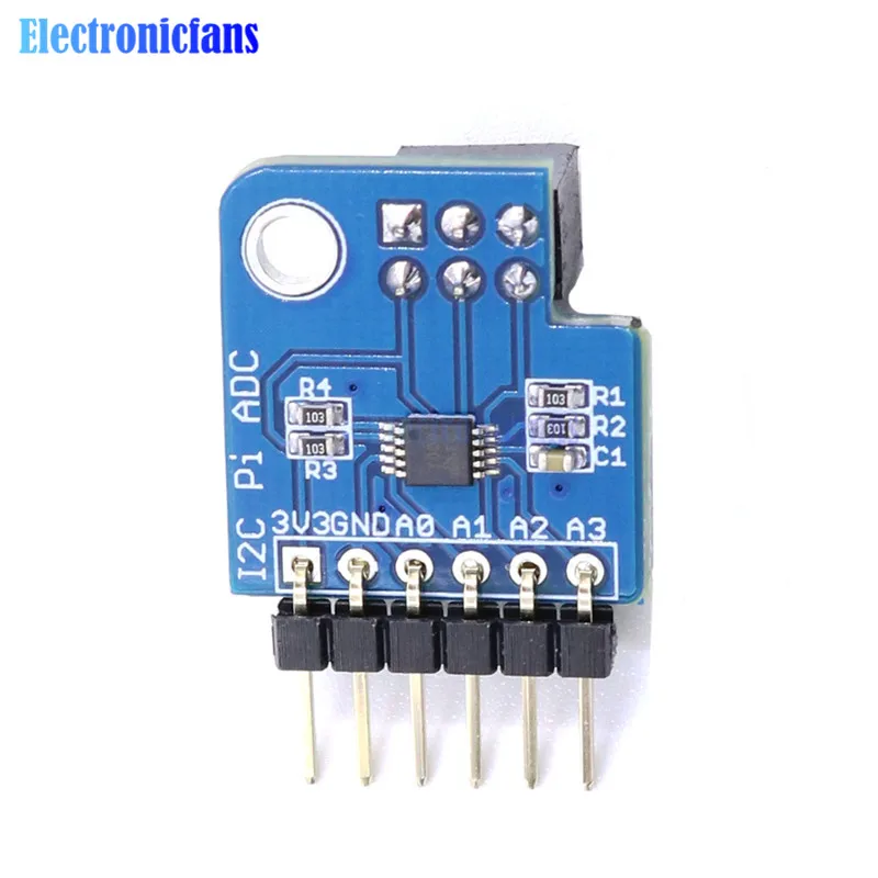 ADS1115 IEC IIC Pi ADC Аналоговый Цифровой модуль преобразователя 16 бит 3,3 В для Raspberry Pi 1/2/3/Zero/A+/B