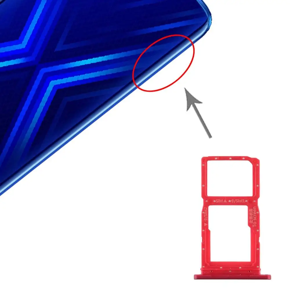 Лоток для sim-карт+ лоток для sim-карт/лоток для карт памяти Micro SD для смартфона huawei Honor 9X, слот для карт, запасная часть для huawei