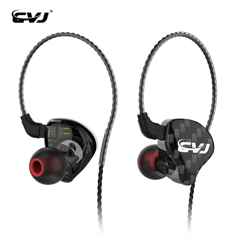 CVJ CSA 1BA + 1DD Гибридный Драйвер HIFI наушники вкладыши с 2 контактным разъемом 0 75 мм KZ