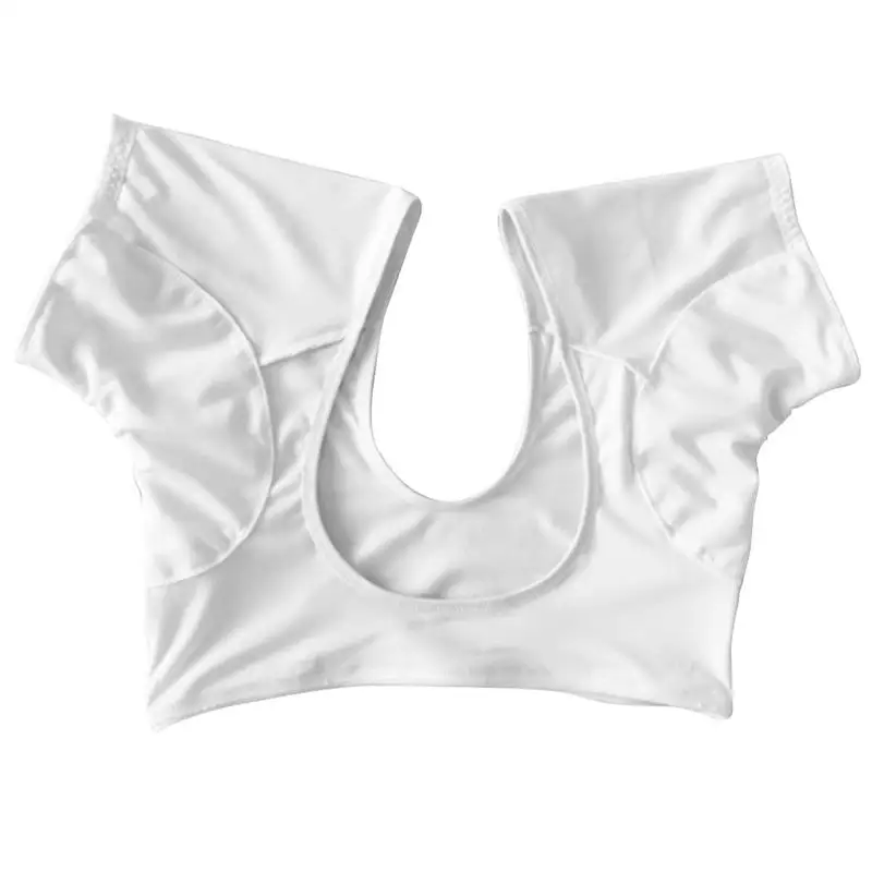 

1pc Sweat Guard Underwear Vest Underarm Sweat Pads Short Breathable Comfortable for Women Girls Ladies (Size M White)