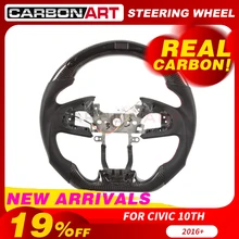 Для Honda civic для 10th gen углеродного волокна руль гонки дисплей ЖК-дисплей экран guage метр светодиодный гоночный руль