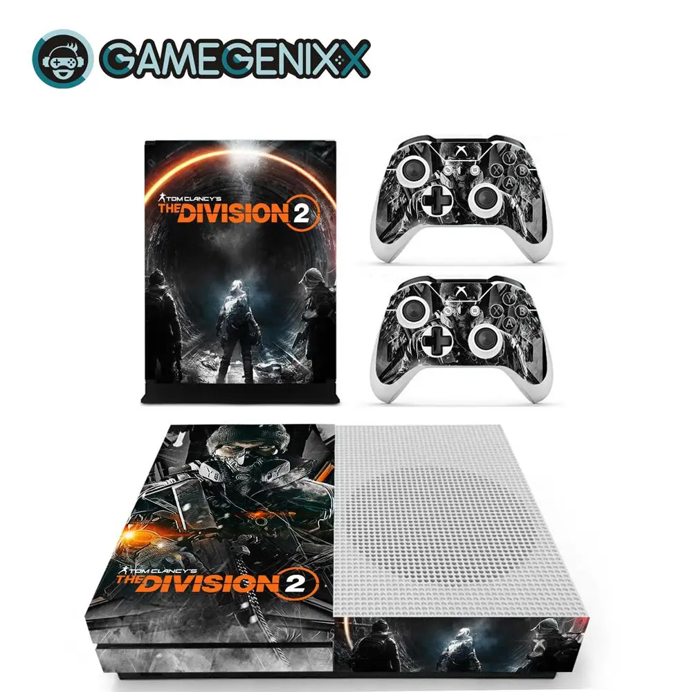 GAMEGENIXX виток винилопласта с наклейкой Крышка для Xbox One Slim консоли и 2 контроллера-деление 2
