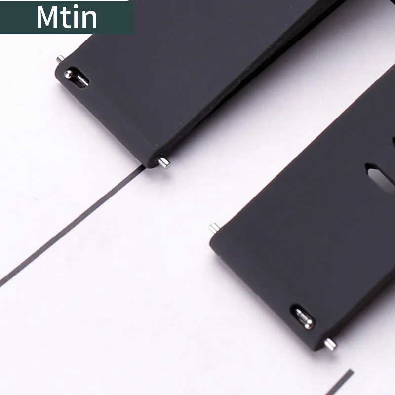 Silicone strap men's pin buckle watch accessory For Suunto 9 outdoor sports waterproof rubber wristband 24mm ladies watchbands