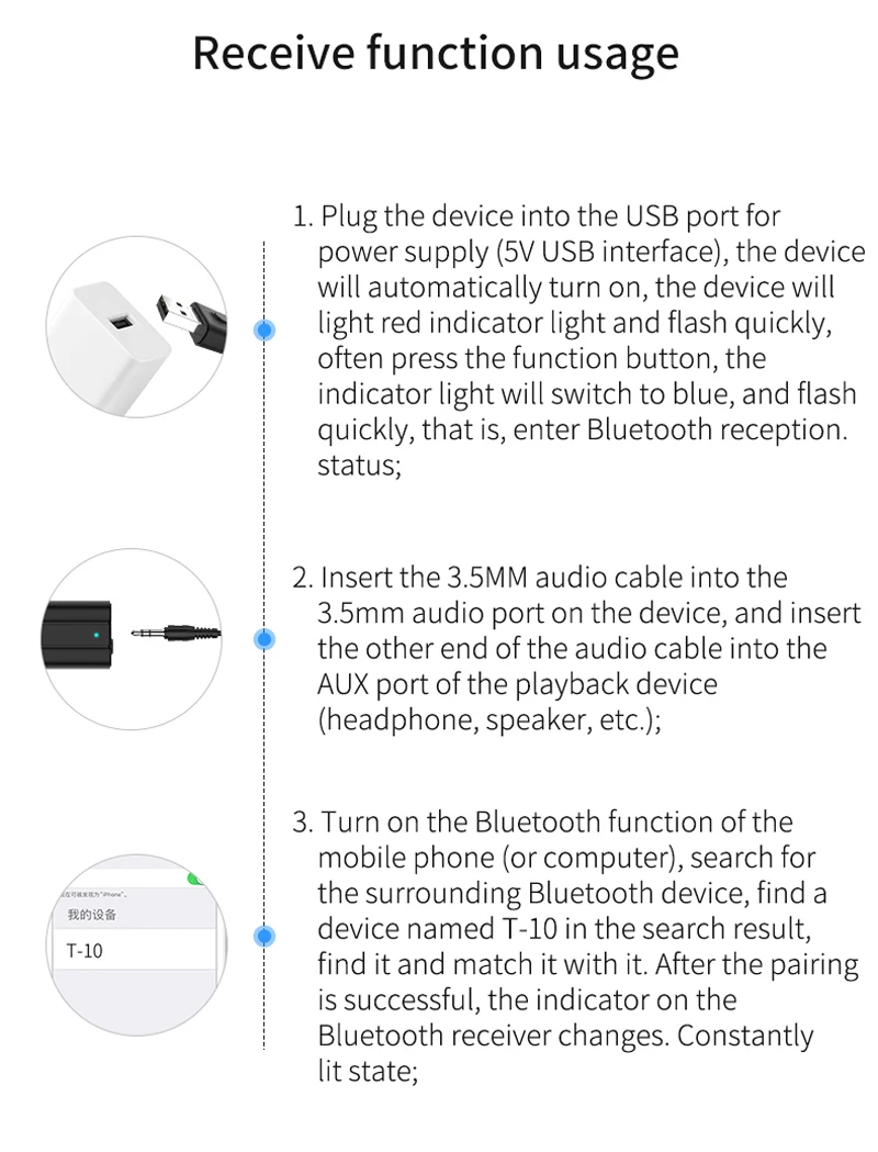 2 в 1 Bluetooth 5,0 аудио приемник передатчик RCA 3,5 мм AUX Jack HIFI стерео USB беспроводной адаптер для ТВ ПК MP3 автомобильный комплект