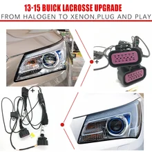 Headlight Modification Upgrade Special Car Wiring Adapter Harness For Buick 15-13 LaCrosse From Halogen To Xenon Play And Plug