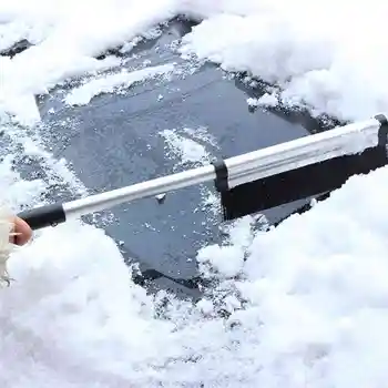 

Auto Care Retractable Extendable Telescoping Snow Brush Ice Scraper for Winter Car Vehicle Windshield with Stiff Bristle Brush