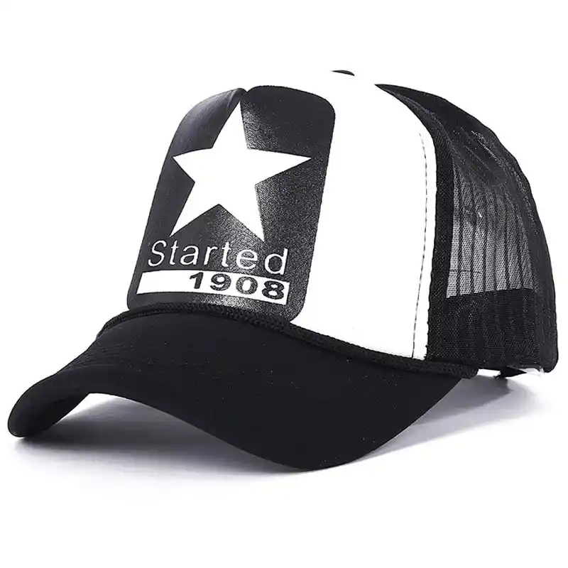 white and gold baseball cap