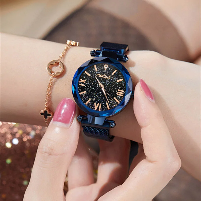 Reloj mujer роскошные женские часы Звездное небо женские магнитные кварцевые наручные часы модные женские наручные часы relogio feminino