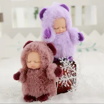 

Keychain plush toy sleeping cute doll hanging simulation baby baby ornament girl bag trinkets