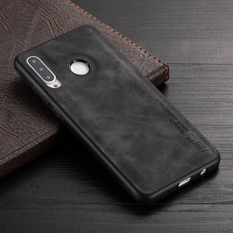 Кожаный чехол AMMYKI для Huawei P20 Lite Pro мягкий силиконовый из ТПУ P30 lite Nova 3e 4e