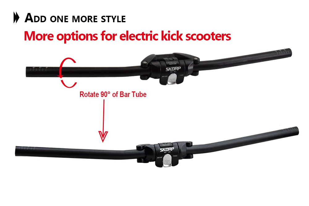 Fahrrad Griff Bar 25,4 31.8*620/680mm Aluminium Legierung MTB Bike Bar Schnell Faltbare Kick Stunt Scooter fahrrad Klapp Lenker – Detail 5