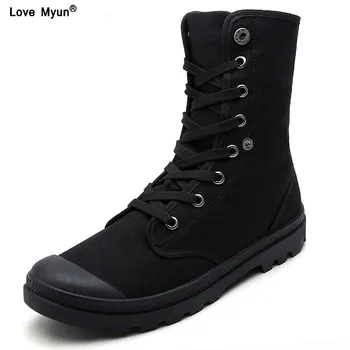 

Men Boots Shoes Male Desert Work Ankle Botas Tactical Men's Working Combat Hunting Military Stitching Canvas Motorcycle778