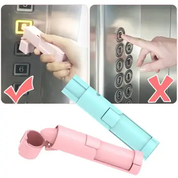 

No-Touch Elevator Button Press Zero-touch Door Opener Elevator Tool Avoid Second Contact Disinfectant Hand Stick Protective Tool