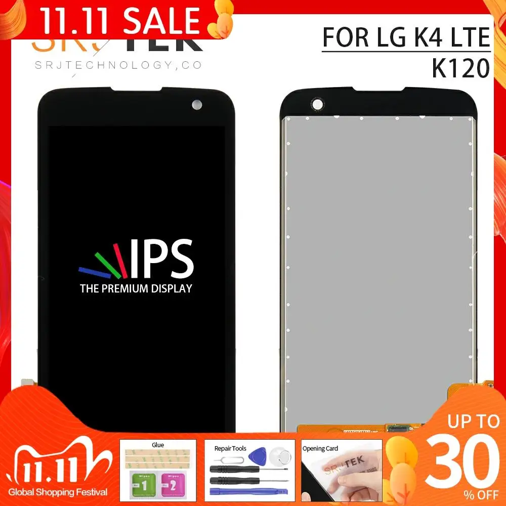 Тестирование 4 5 &quotЧерный для LG K4 LTE K120AR K120E K120 ЖК-дисплей Дисплей кодирующий