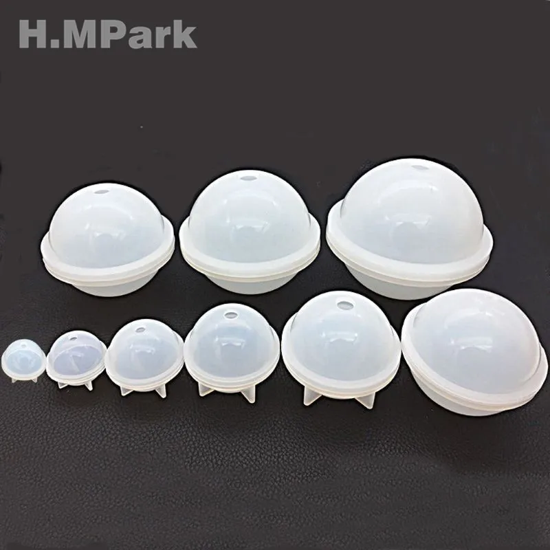 

9Pcs Round Spherical Silicone Mold For Resin Jewelry Tools Making DIY Ball Epoxy Resin Molds Kit