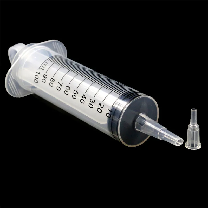 50ml/100ml/150ml/200ml Plastic Reusable Big Large Hydroponics Nutrient Sterile Health Measuring Syringe Tools Lab Supplies