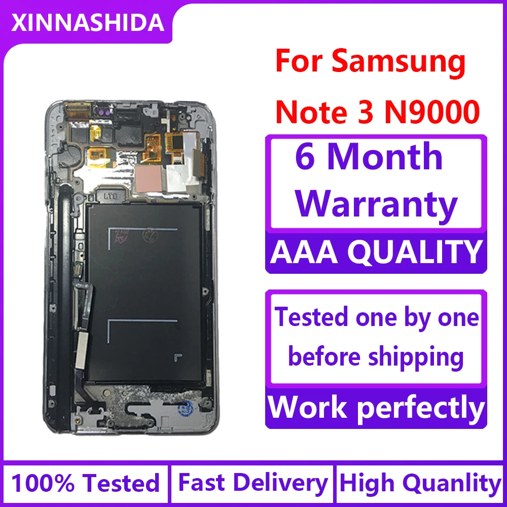 ЖК-дисплей для samsung Note 3 N9005 note3 n900 n9000 с сенсорным экраном и дигитайзером в сборе
