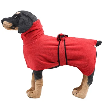 

Pet Dog Bathrobe Pet Dog Bath Towel Turtleneck Pajamas for Small Medium Large Dogs Microfiber Super Absorbent Pet Drying Towel
