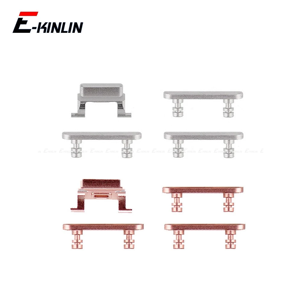 Side Button For iPhone 8 8 Plus SE 2020 Power On Off Lock And Volume Switch Button And Mute Silent Key Full Sets