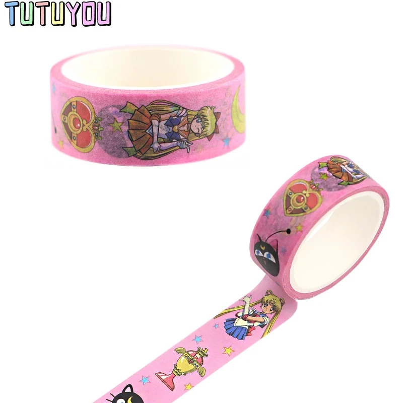 

PC351 Magic Girl Washi Tapes DIY Painting Paper Masking Tape Decorative Adhesive Tapes Scrapbooking Stickers