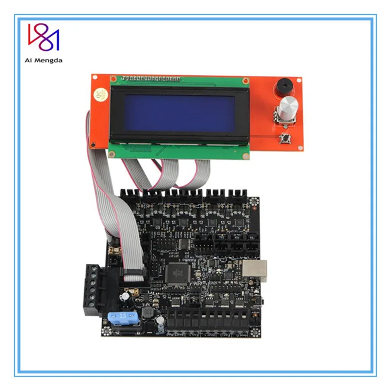  RAMBo V1.4 bord MEGA Und Stepper Treiber Alle Auf Einem Integrierten PCB + LCD2004 Für Arduino Lulz