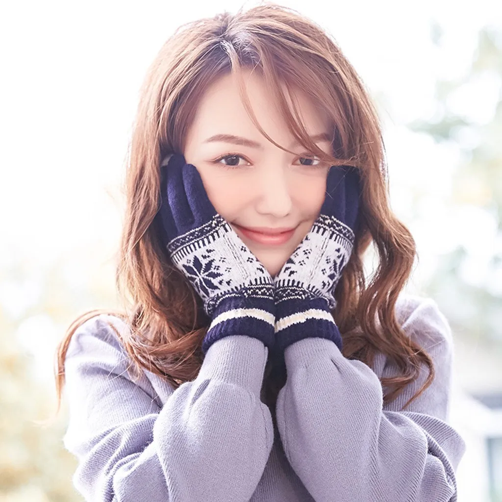 Fashion Touchscreen Womens Winter Outdoor Sport Warm Gloves female gloves Mobile Phone Women Winter Warm Gloves#Y4