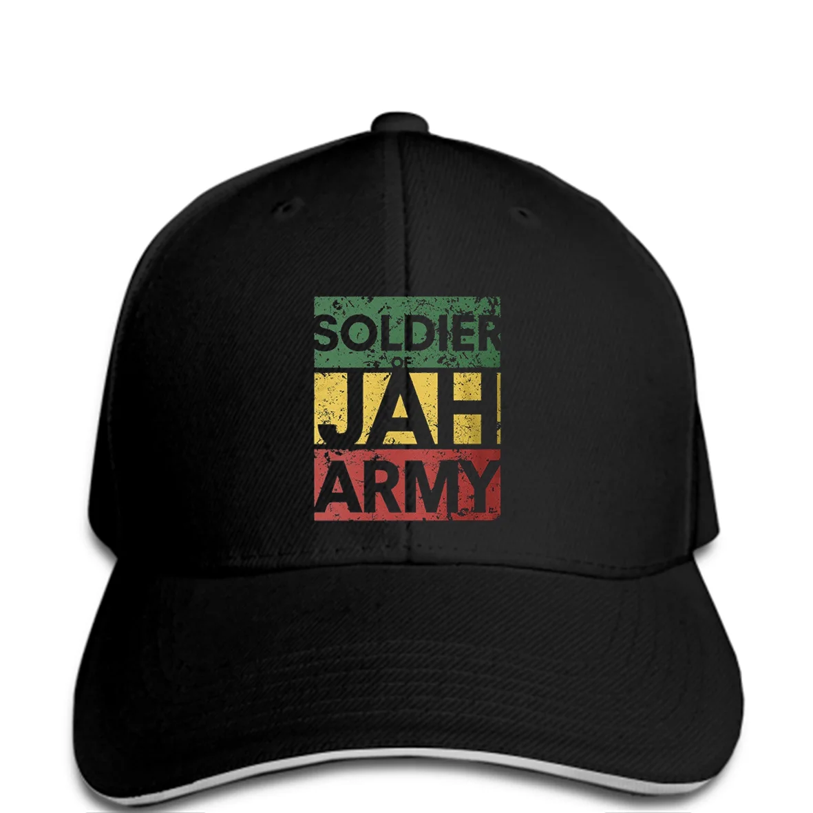 Бейсбольная кепка мужская солдатская Jah Army Black Hat Jamaica Marley Rasta Weed High snapback модная