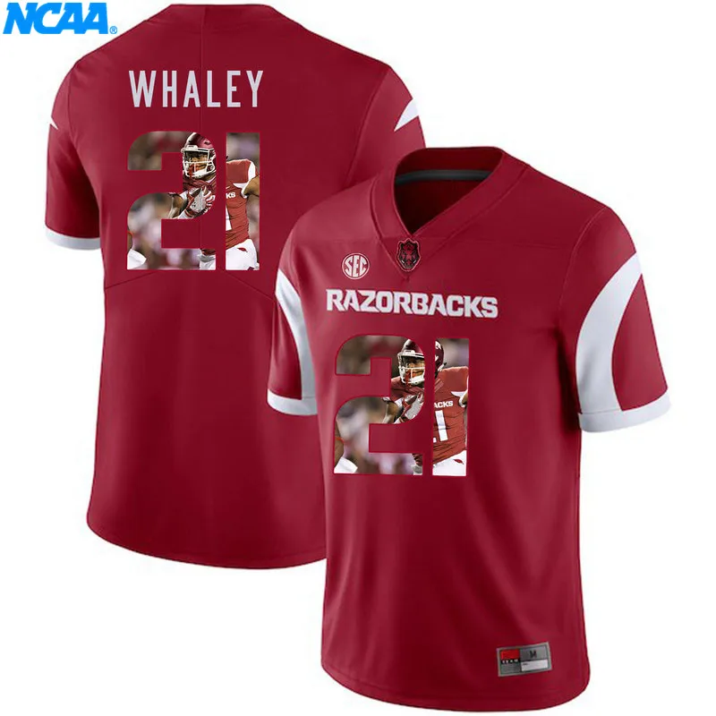 Новое поступление высокое качество Джерси Денвер Киркланд#55 Devwah Whaley#21 колледж футболка ограниченной серии Майки S-XXXL