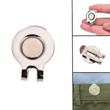 

10pcs Golf Hat Clip Magnetic Metal Golf Cap Clips Golf Accessories for Golf Training Hat Clip Ball Mark