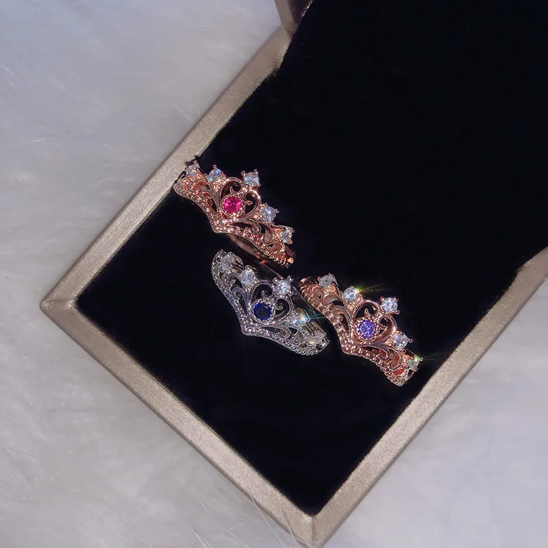 Женское кольцо на палец ZYR018 имитация кристалла розовое золото|jewelry loupe|jewelry fanjewelry