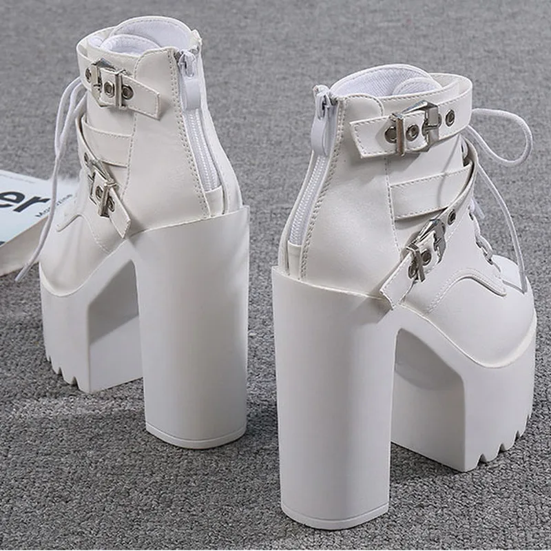 LTARTA/пикантные женские ботинки на платформе со шнуровкой г. Пикантные женские ботинки на высоком каблуке для ночного клуба зимние ботинки женские ZYW-659-1