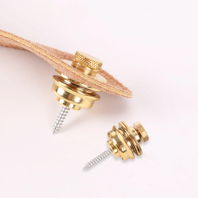 Sliding lock guitar strap nails Electroplating alloy Guitar strap non slip buckle Electric guitar strap anti slip tail studs