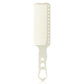 

White Strong Anti Static Hair Comb Wide Teeth Long Hair Combo Heat Resistant Hairdressing Comb for Salon Tools