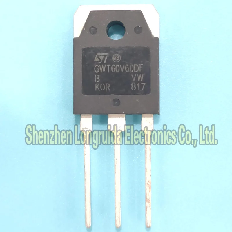 ТРАНЗИСТОР IGBT GWT60V60DF STGWT60V60DF TO-247 60 А 600 В 10 шт. | Электроника