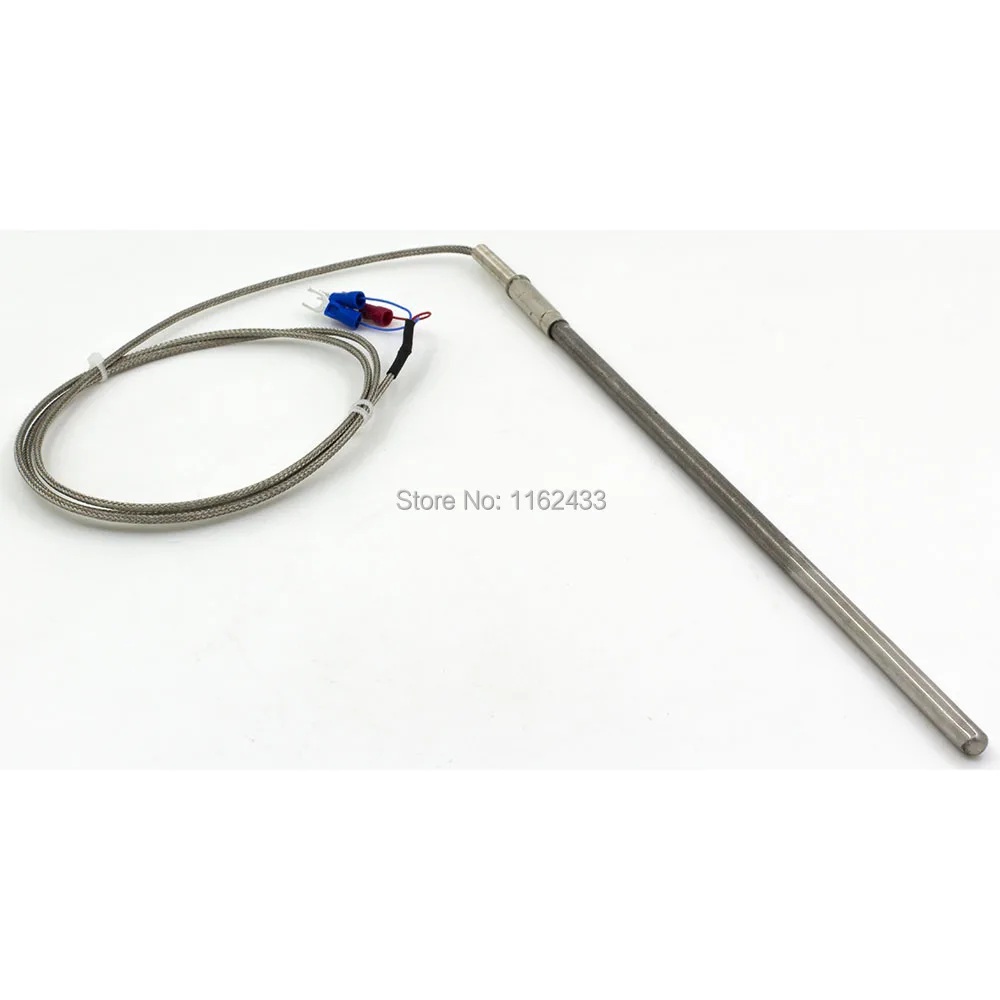 

FTARP08 PT100 type 1m metal braided cable 200mm flexible probe head RTD temperature sensor diameter 3mm 4mm 5mm 6mm WZPK-191