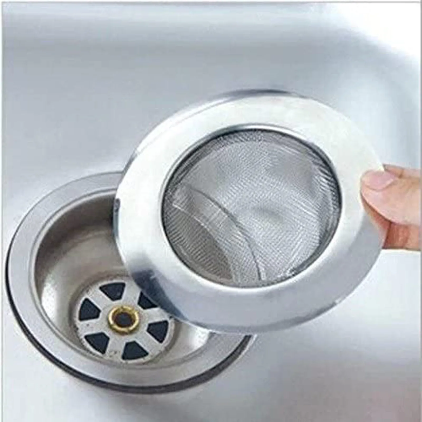 1pcs Household Stainless Steel Sink Filter Pool Bathtub Bathroom Sewer Floor Drain Kitchen Anti-clog Slag Strainer Accessories |